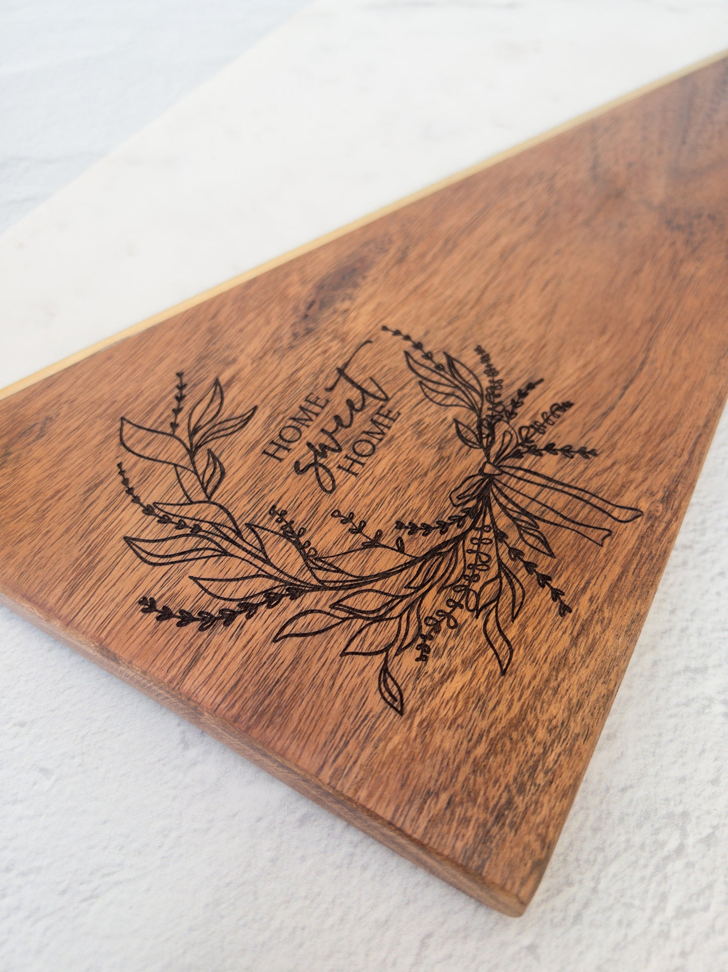 Charcuterie Board Marble/Gold/Acacia