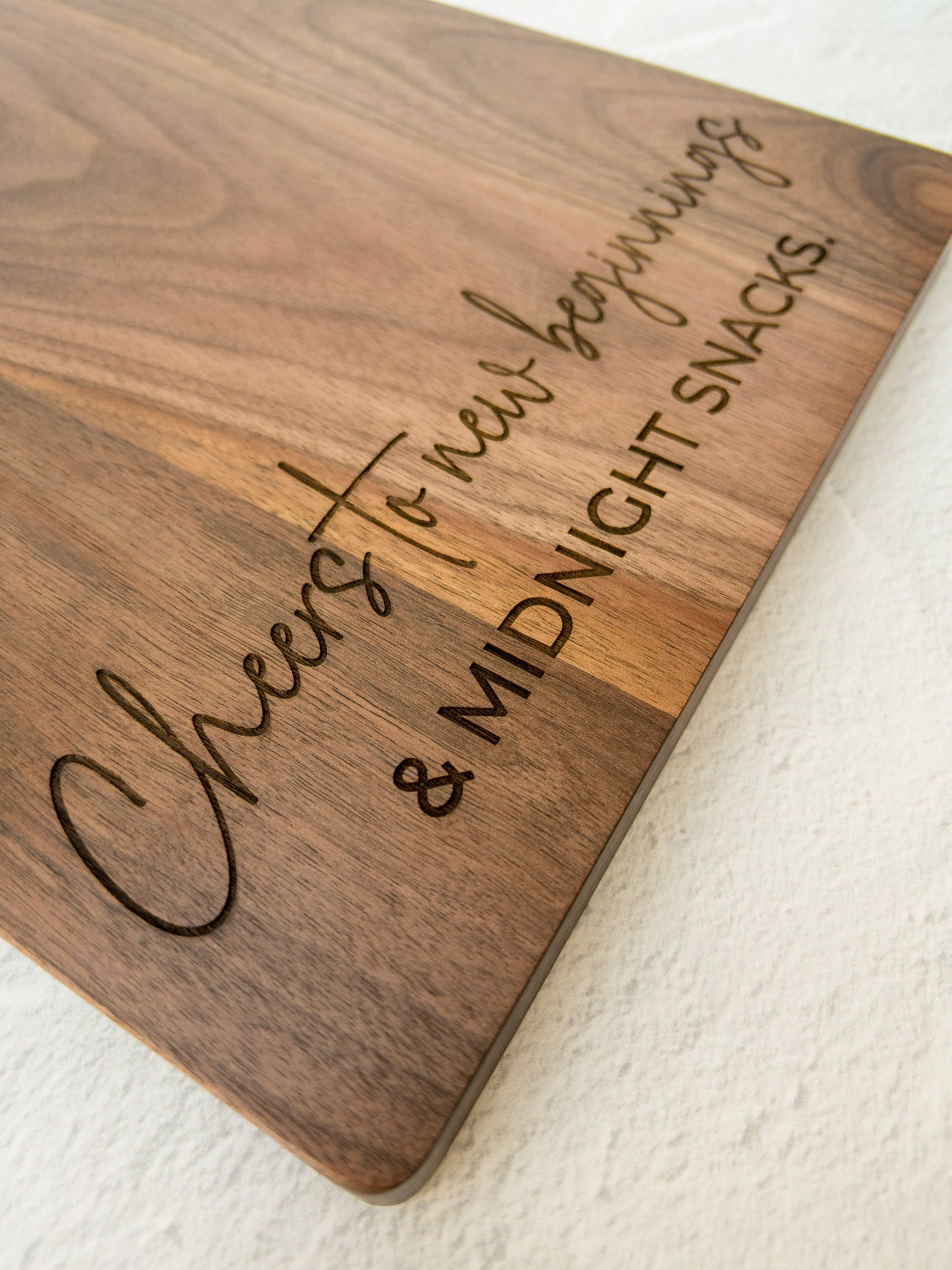 New Beginnings + Midnight Snacks Board