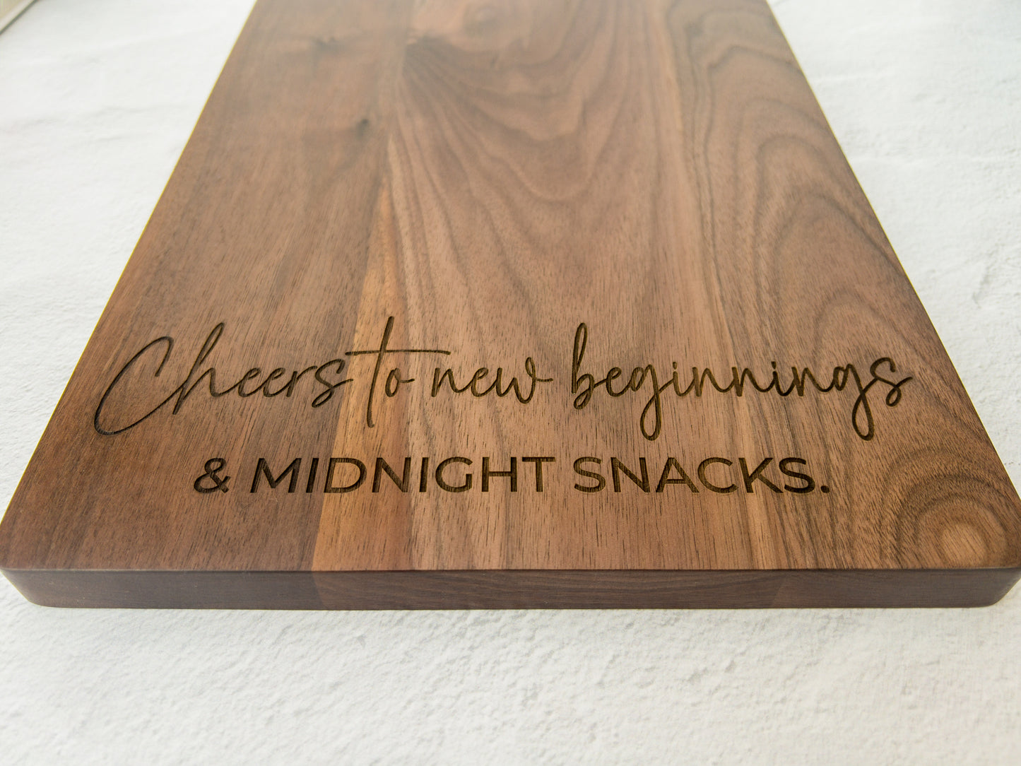 New Beginnings + Midnight Snacks Board
