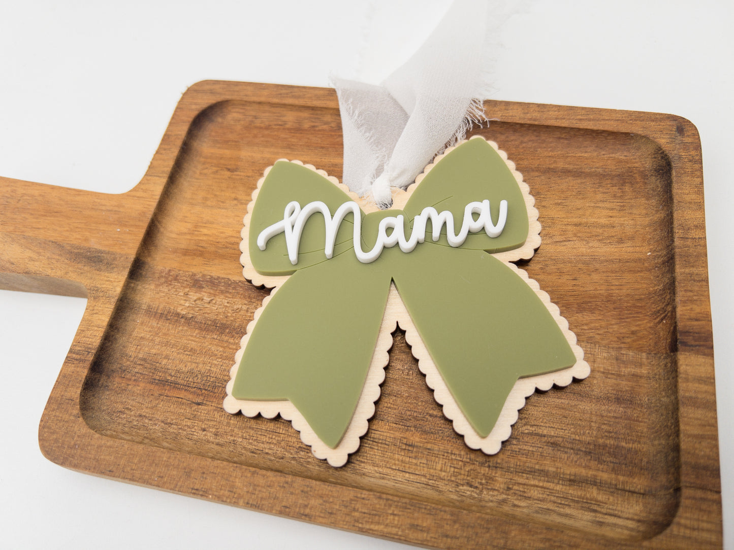 Personalized Bow Ornament
