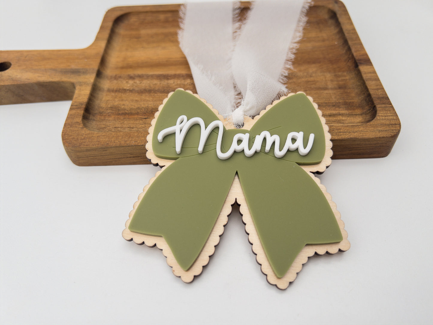 Personalized Bow Ornament
