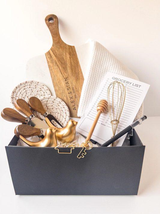 Engraved Acacia & Marble Board Gift Box