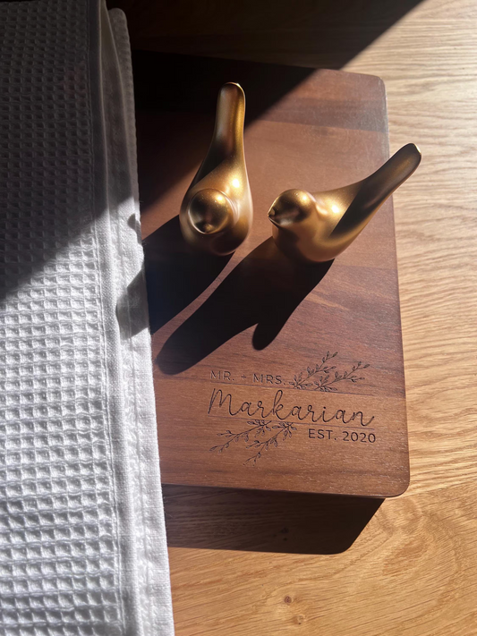 Personalized Walnut Cutting Board